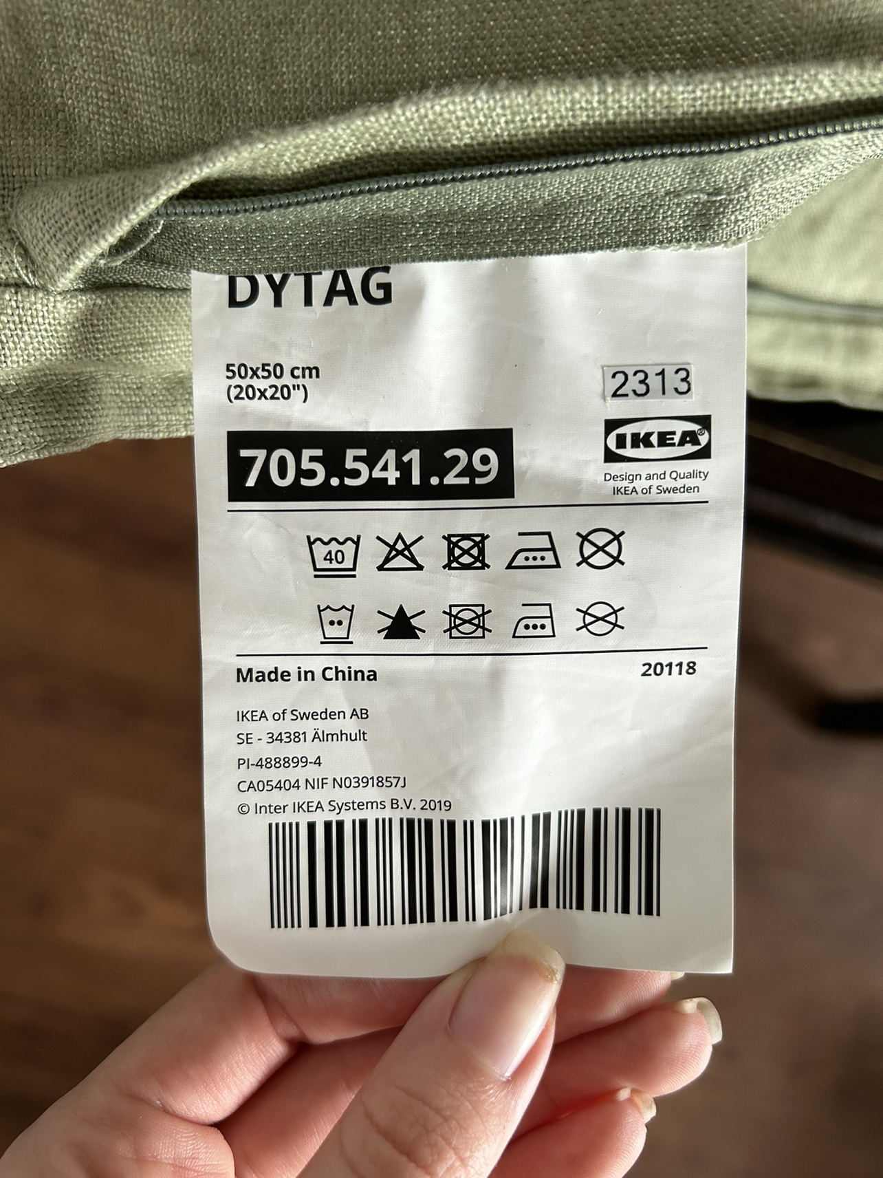 IKEA DYTAG Green Pillows - photo 3