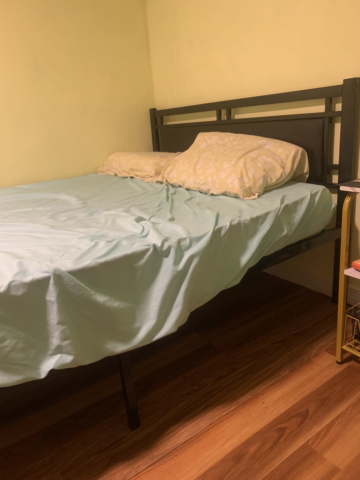 For Sale: Black Steel Bed frame with Mattress - photo 3