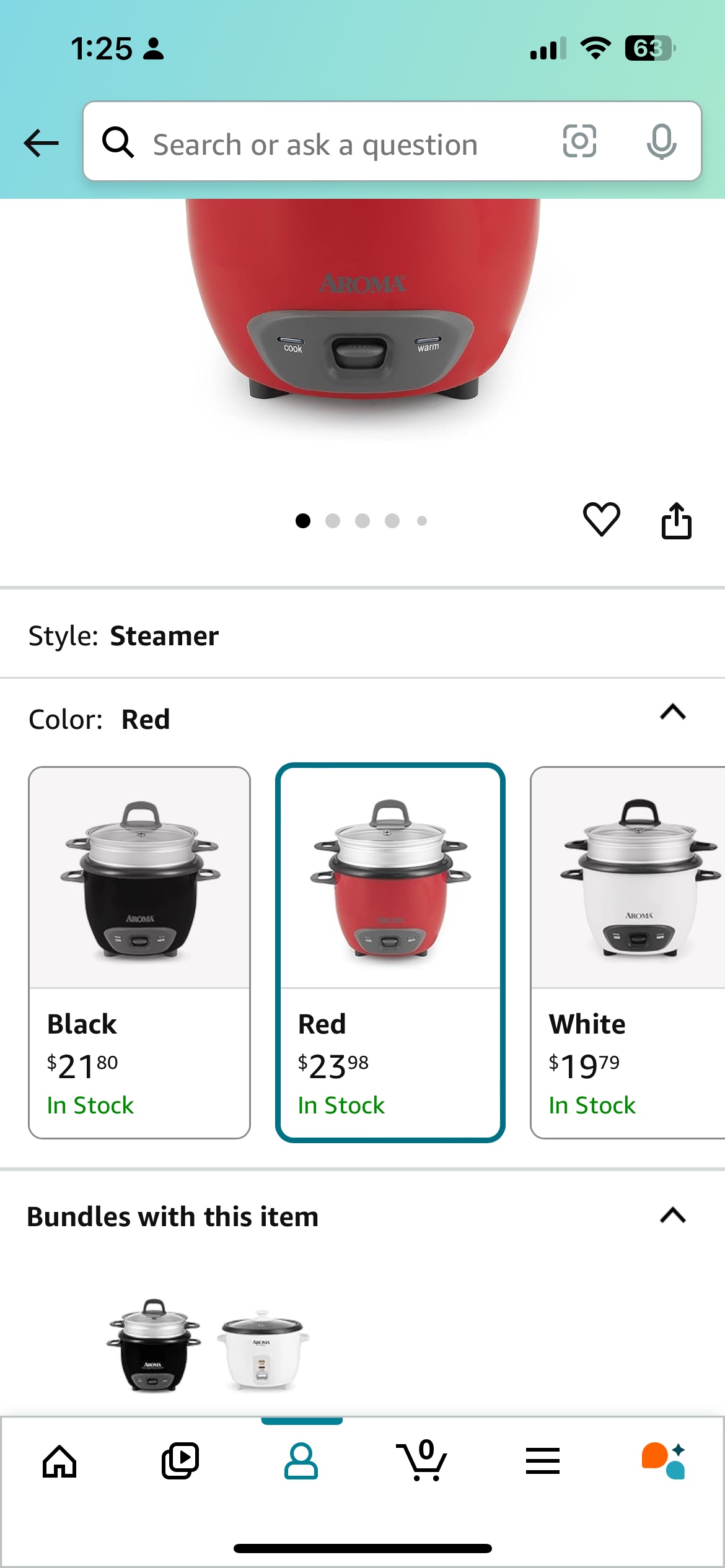 Aroma Rice Cooker and Food Steamer - photo 2