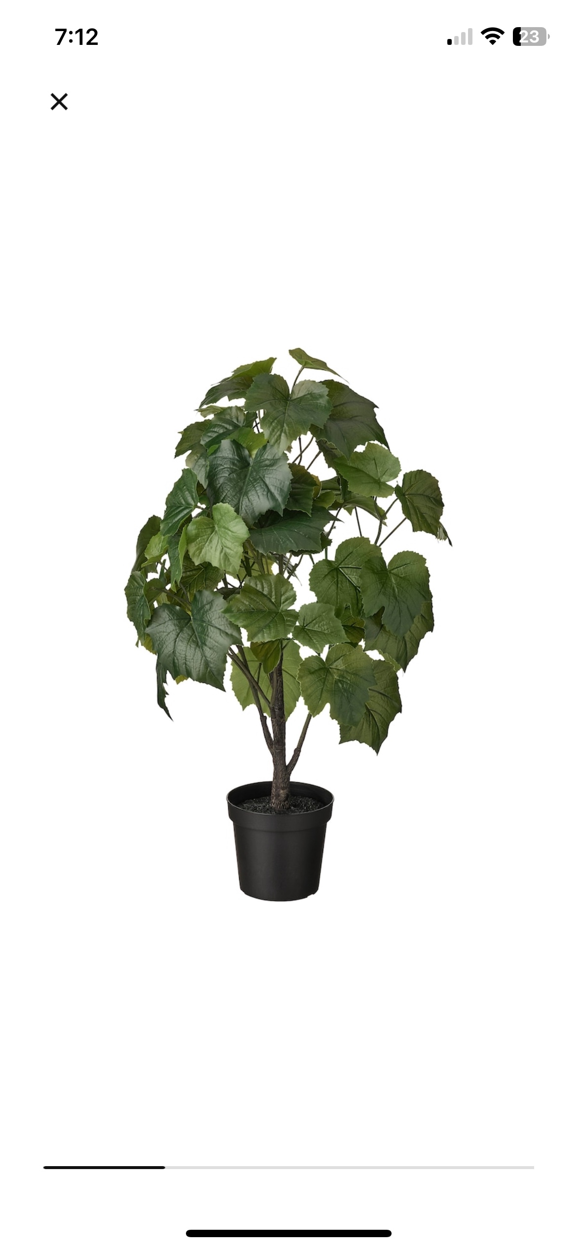 Artificial Potted Plant with Ilea White Pot