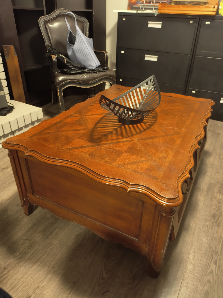 FREE Large Wooden Coffee Table with drawers