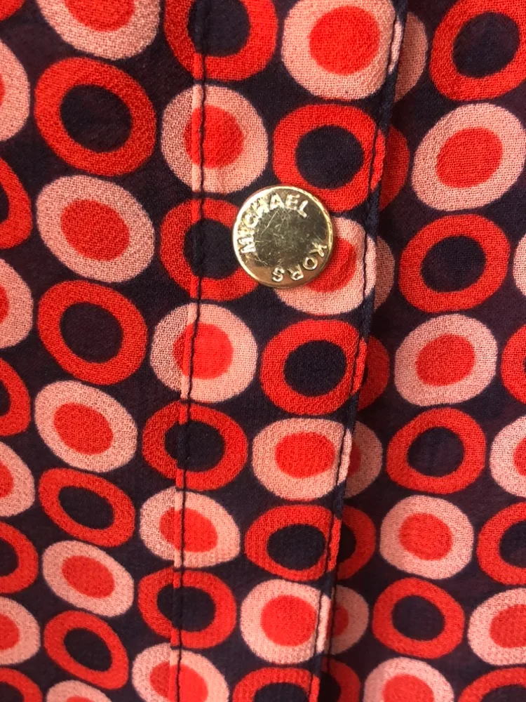 Michael Kors Coral Band Collar Tank Top image indicator(4)