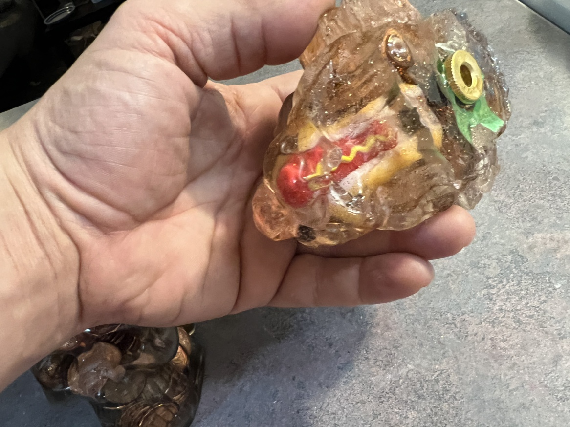 Resin Skull and Hot Dog - photo 4