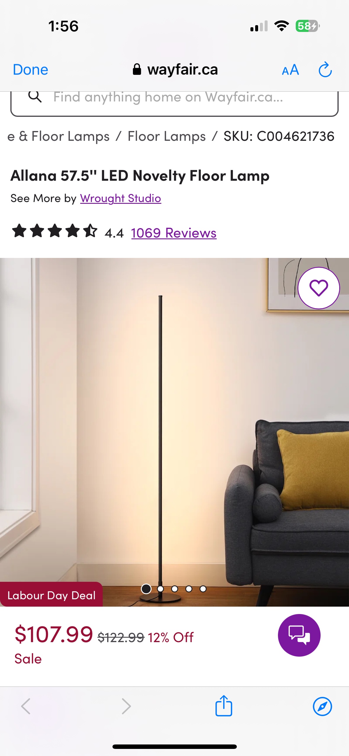 LED floor lamp - photo 2