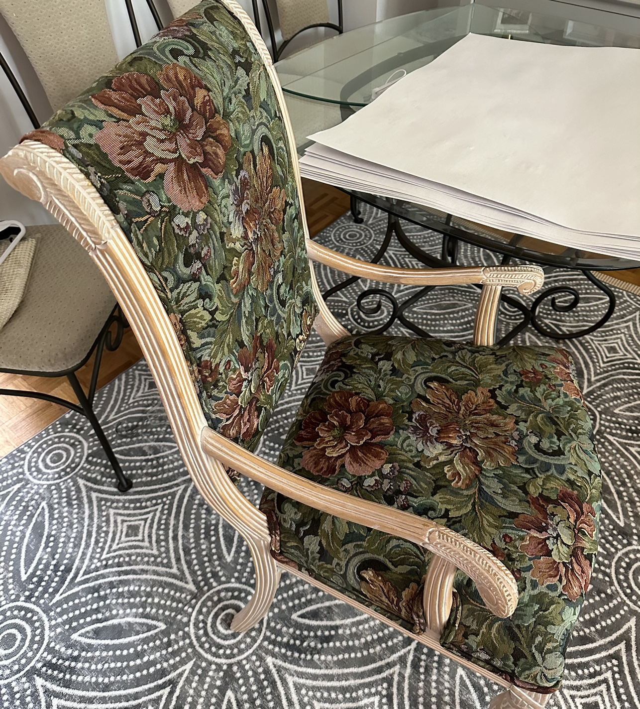 Floral Dining Chair