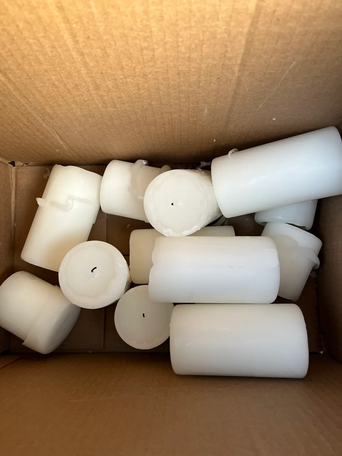 Bulk Candles large and small unscented thumbnail