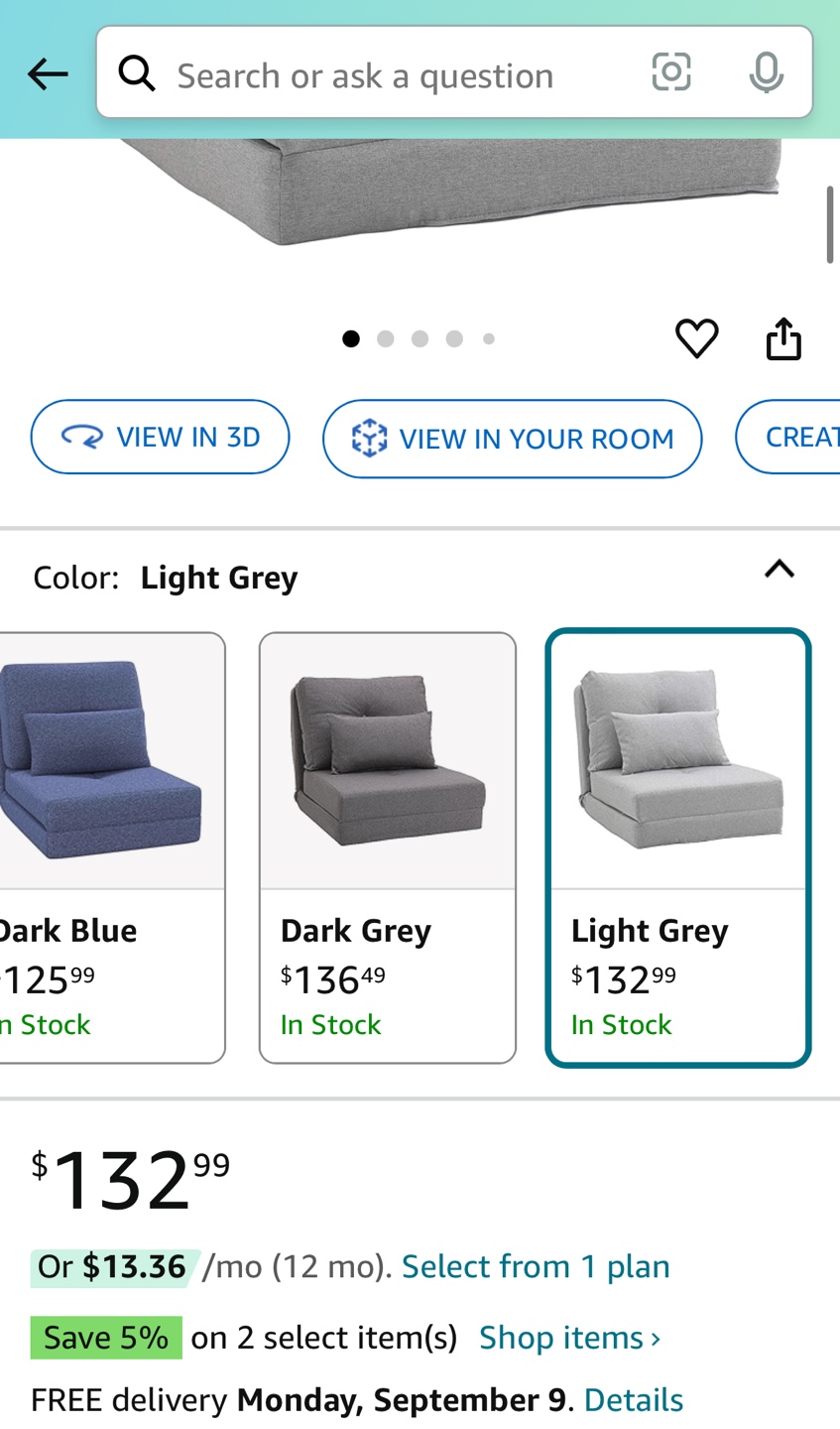 Convertible Flip Sofa/Bed - photo 4