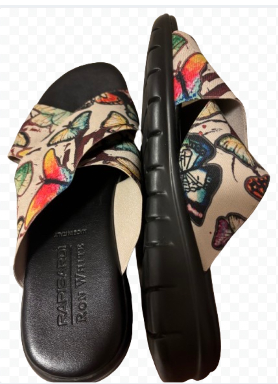 Bnwot Rapisardi Ron White Butterfly Sandals - photo 3