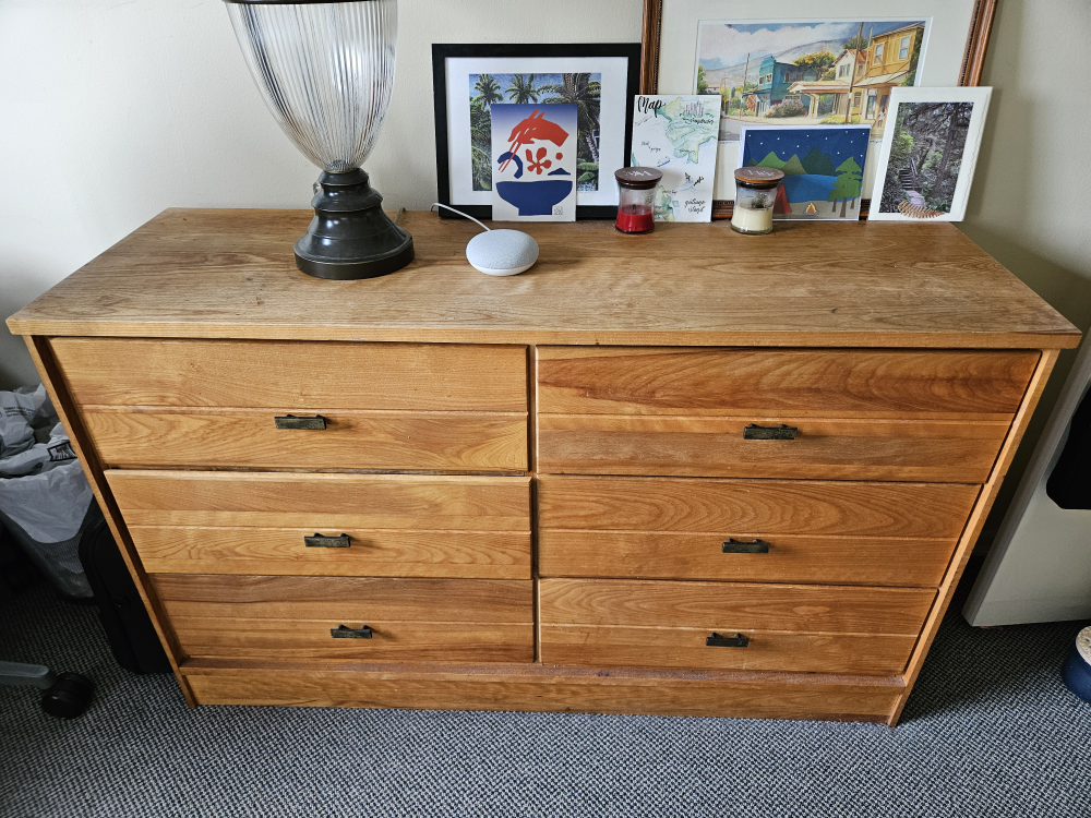 Sturdy wooden dresser