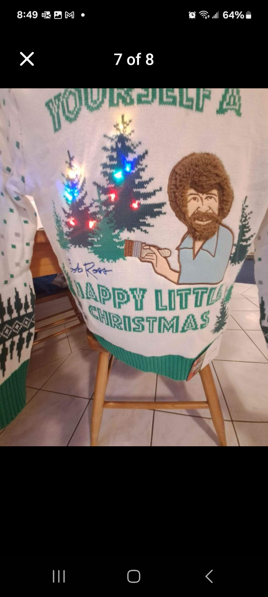 Bob Ross light up sweater - photo 2