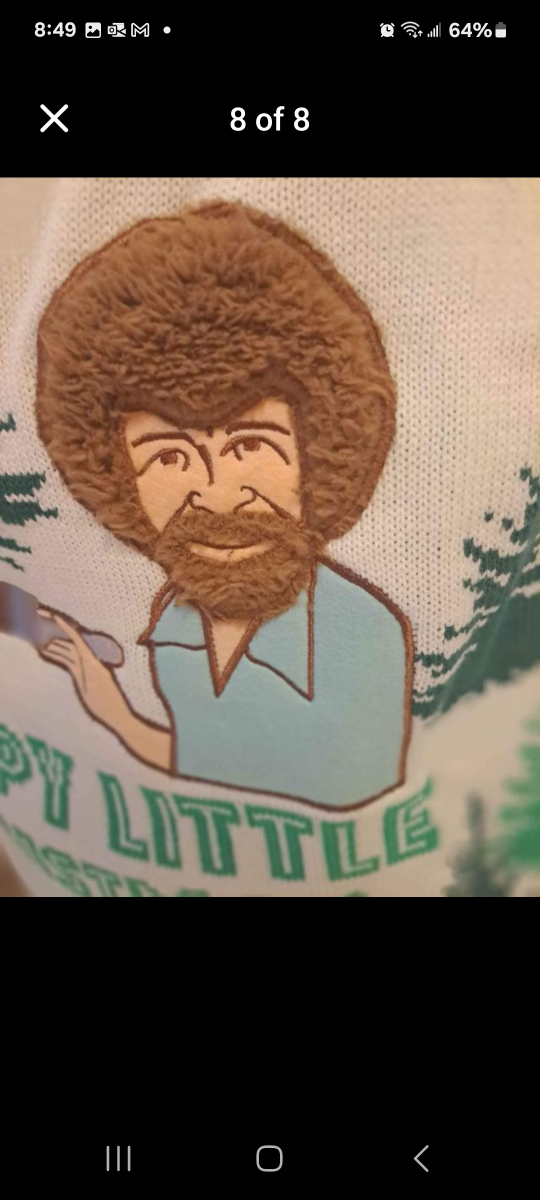 Bob Ross light up sweater - photo 3
