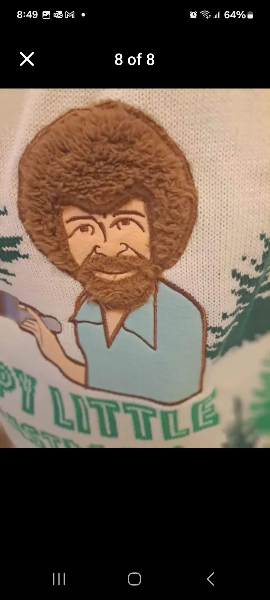 Bob Ross light up sweater image indicator(3)