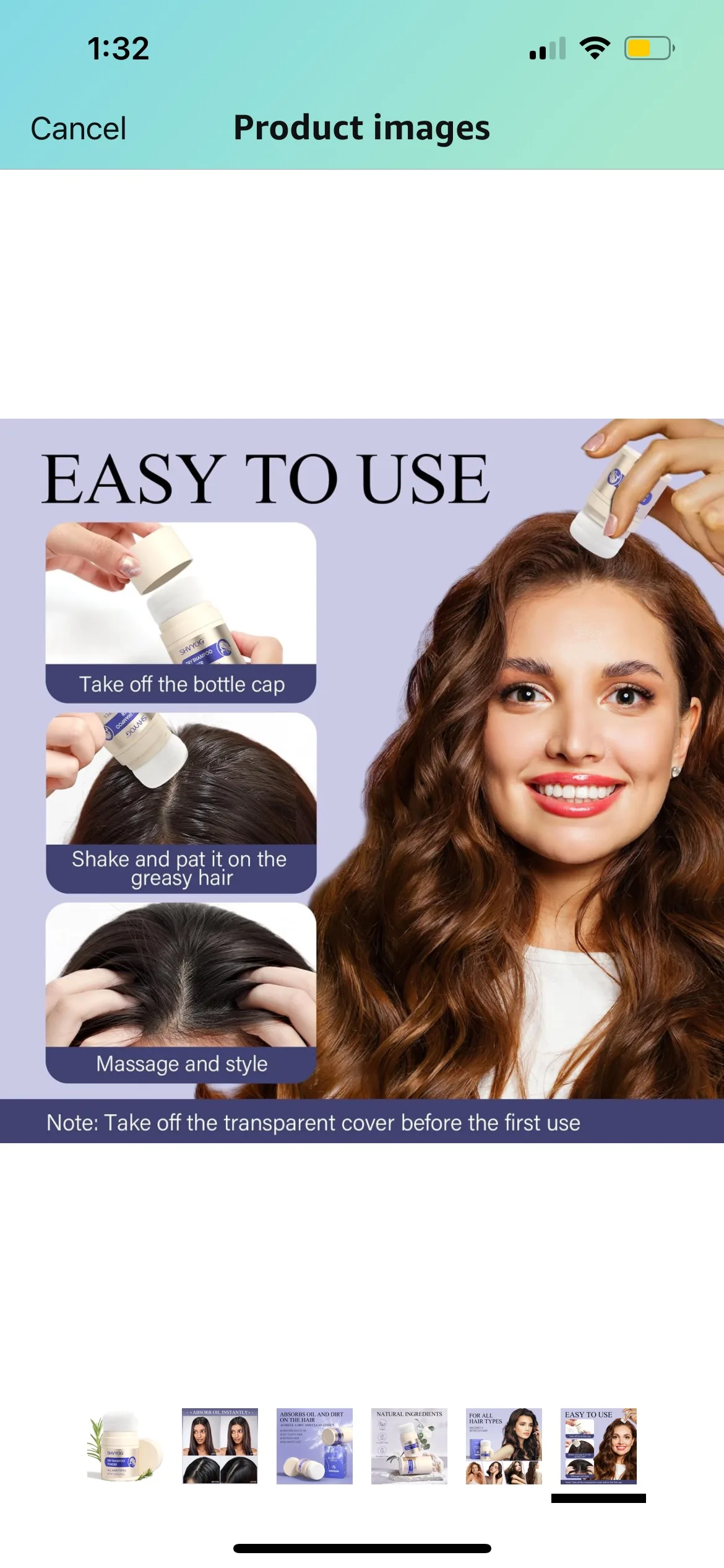 Dry Shampoo Powder, Travel Size Dry Shampoo Piwder image indicator(5)