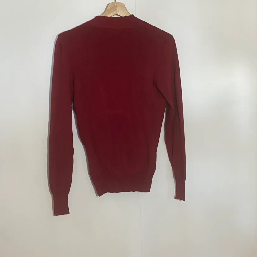 CLEO Red Wrap Sweater image indicator(4)