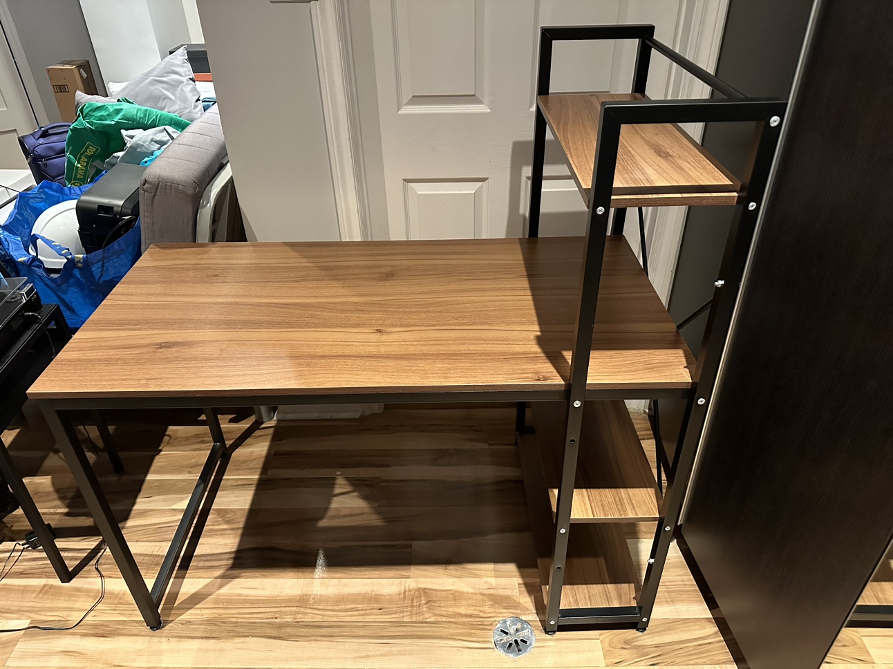 Desk with Shelf Storage