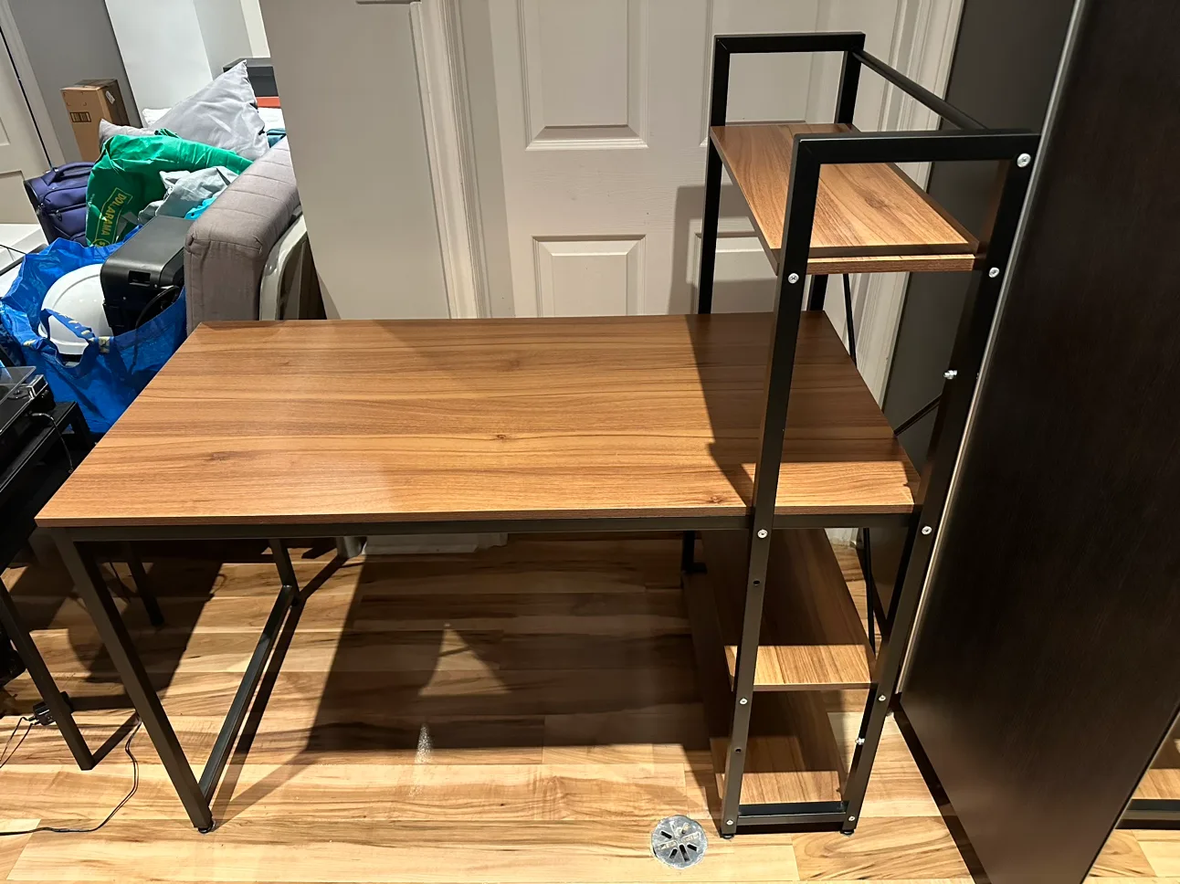 Desk with Shelf Storage