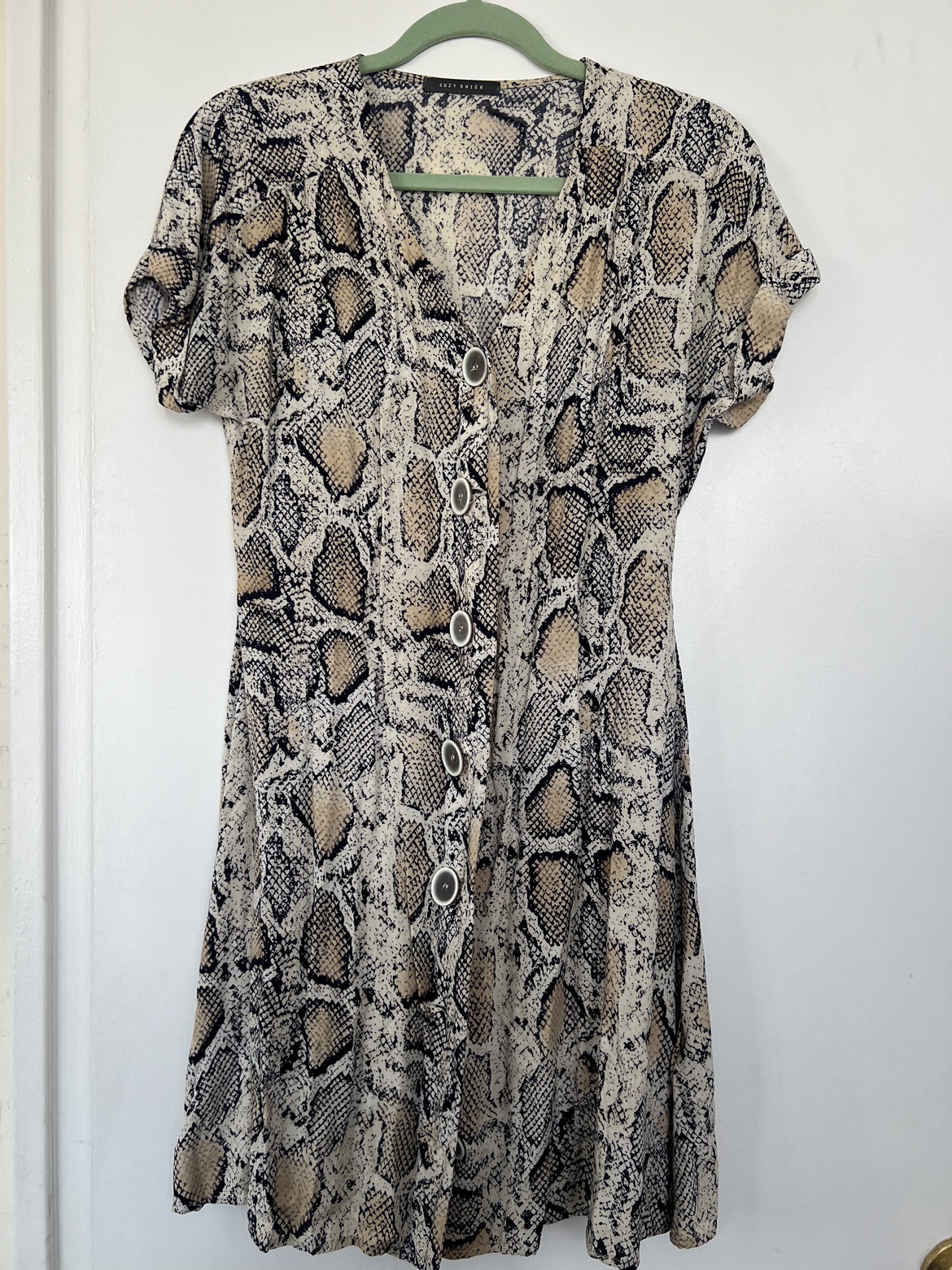 Suzy Shier Snake Print Dress