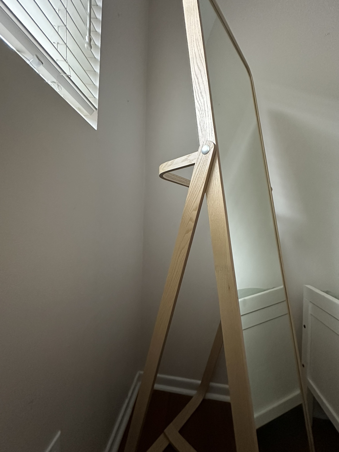 Full-Length Wooden Standing Mirror
