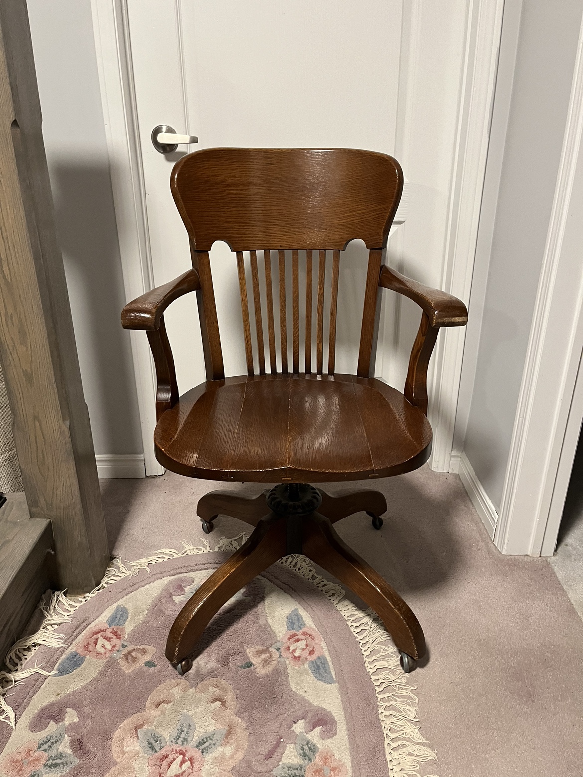 Antique Wooden Office Chair