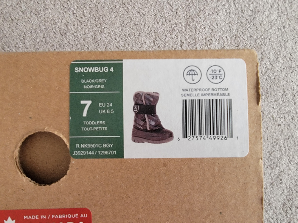 7T   Kamik Snowbug4 Toddler Winter Boots - photo 3