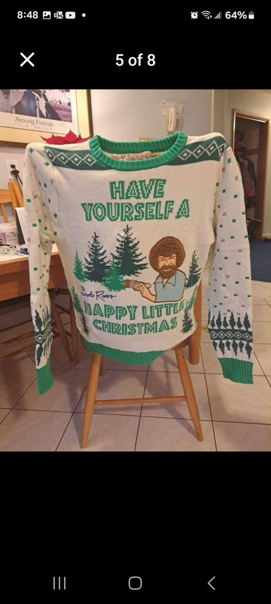 Bob Ross light up sweater - photo 4