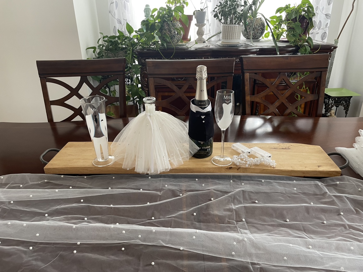 Set of six runners 2 Champagne glases - photo 2