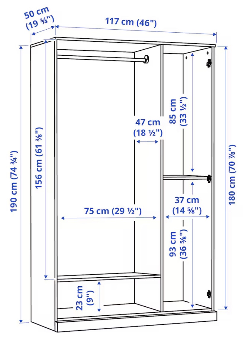 IKEA Wardrobe with Mirror - photo 3