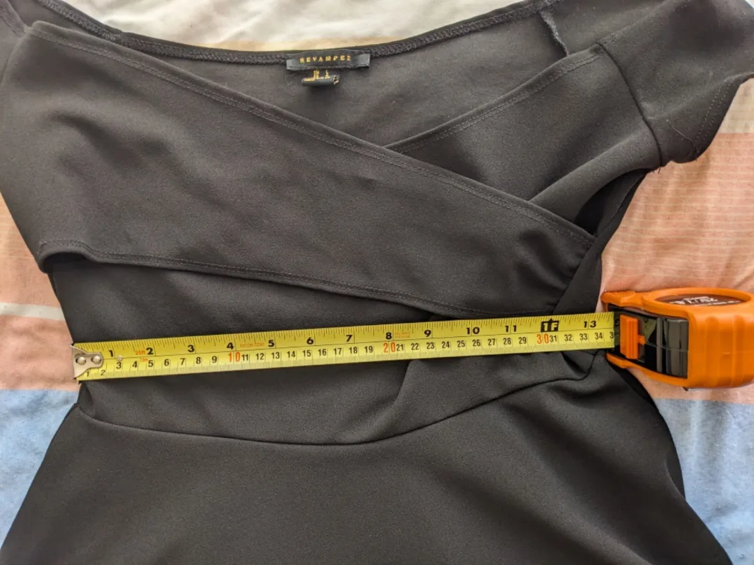 Black Over the Shoulder Mini Dress image indicator(7)