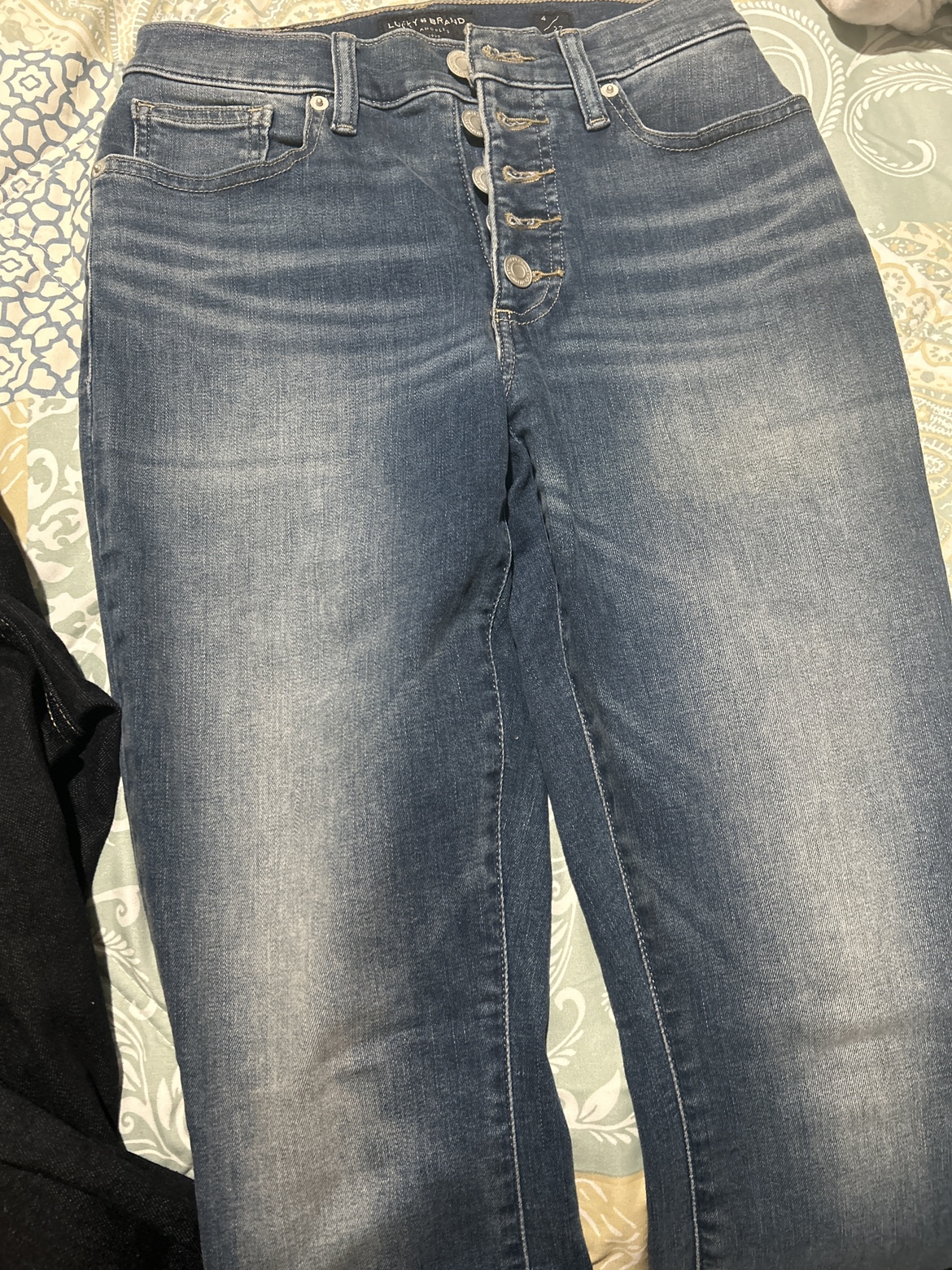 2 pairs Lucky Brand High Rise Button Fly Jeans - photo 3