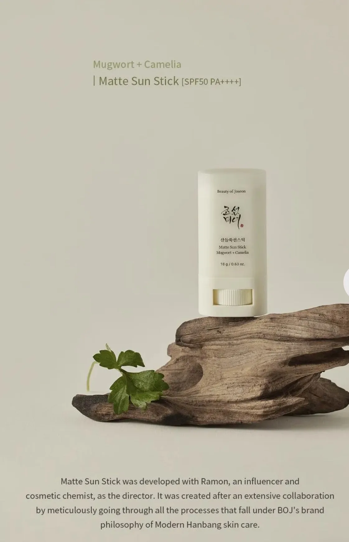 Beauty of Joseon Matte Sun Stick SPF 50 PA++++ image indicator(2)