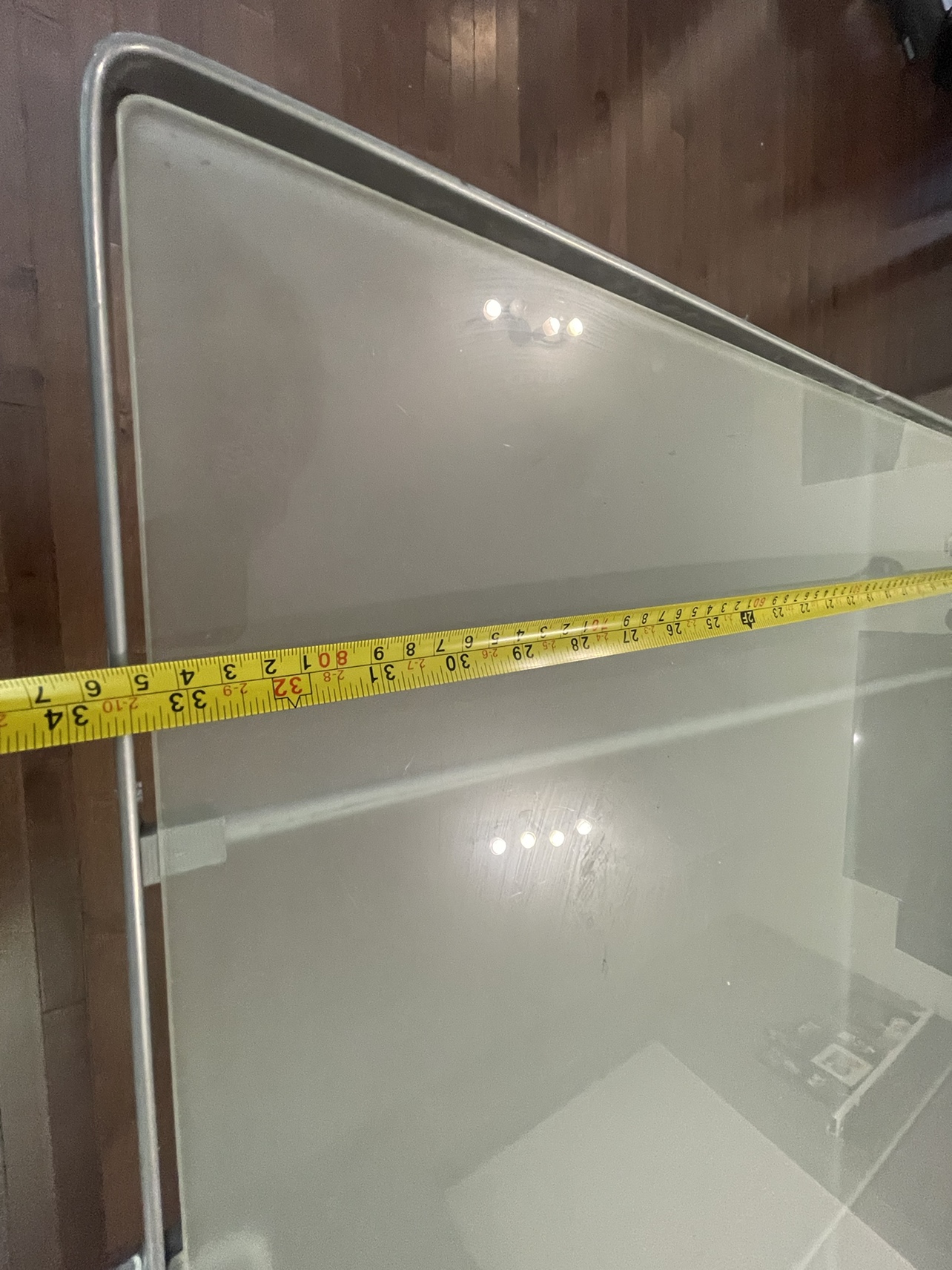 Large glass table. 79 x 33.5x 28.5” - photo 4