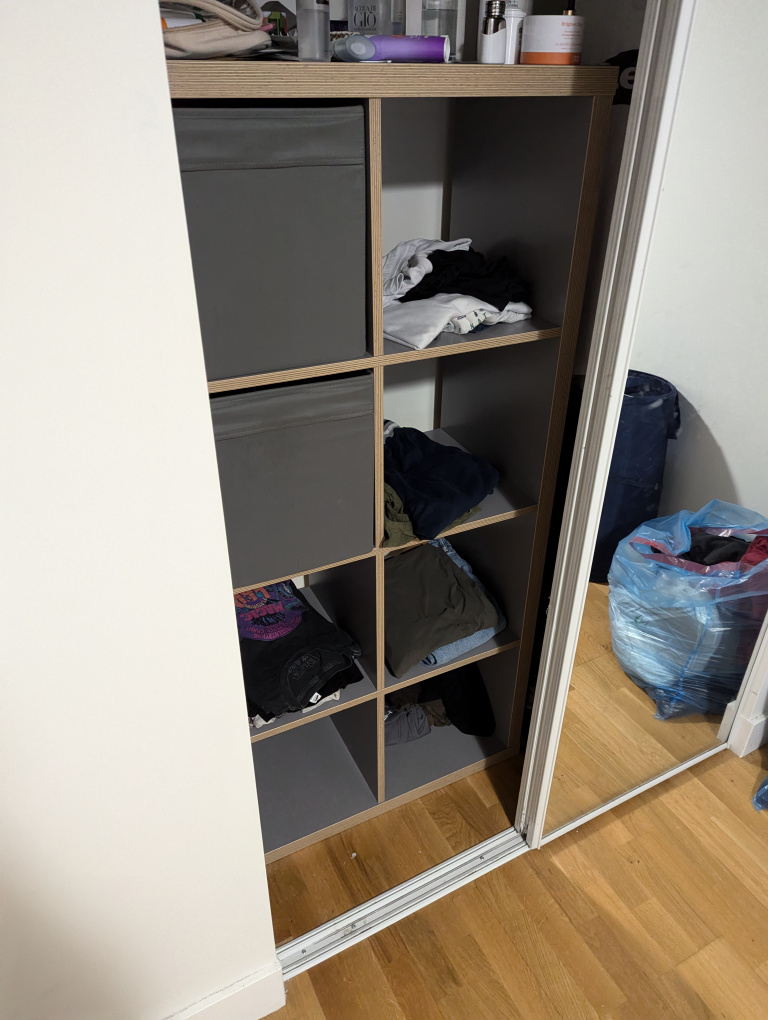 Wooden Shelf with two cubbies - photo 2