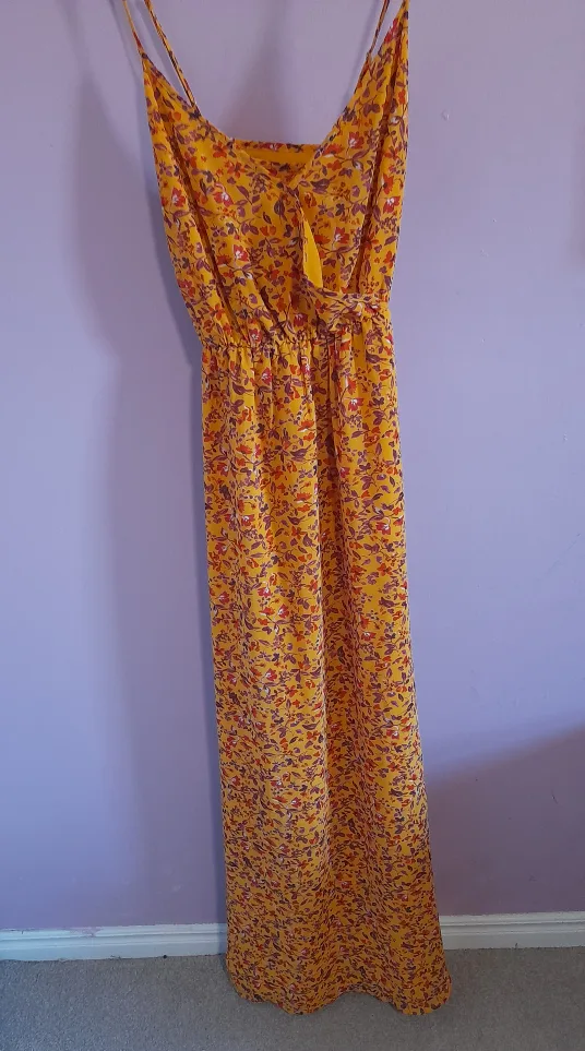 Justfab Yellow Floral Maxi Dress thumbnail