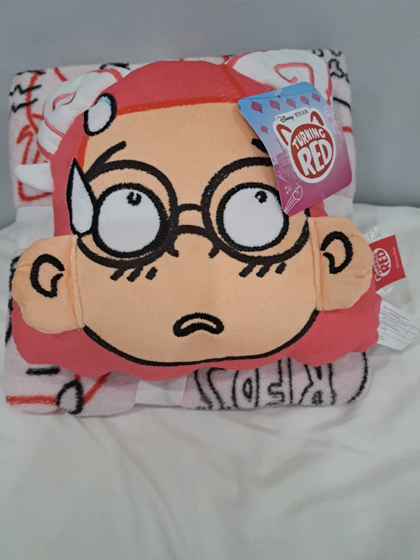 Turning red blanket and pillow thumbnail
