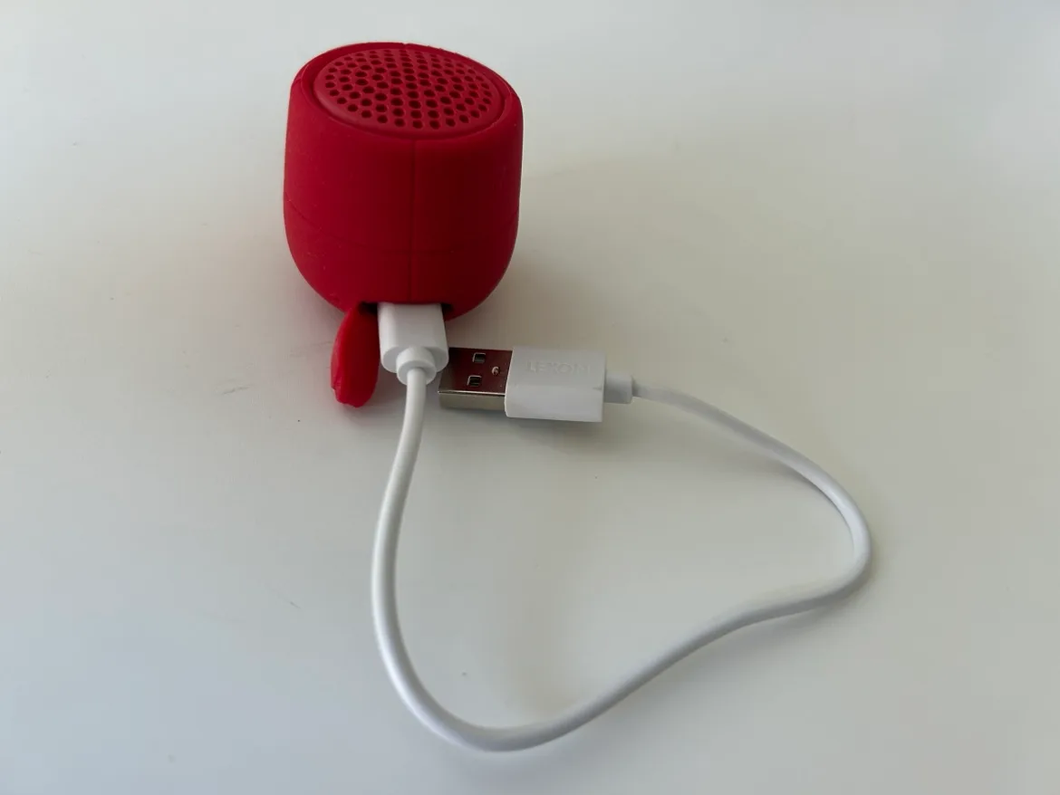 Lexon Floating Micro Red Portable Bluetooth Speaker image indicator(4)