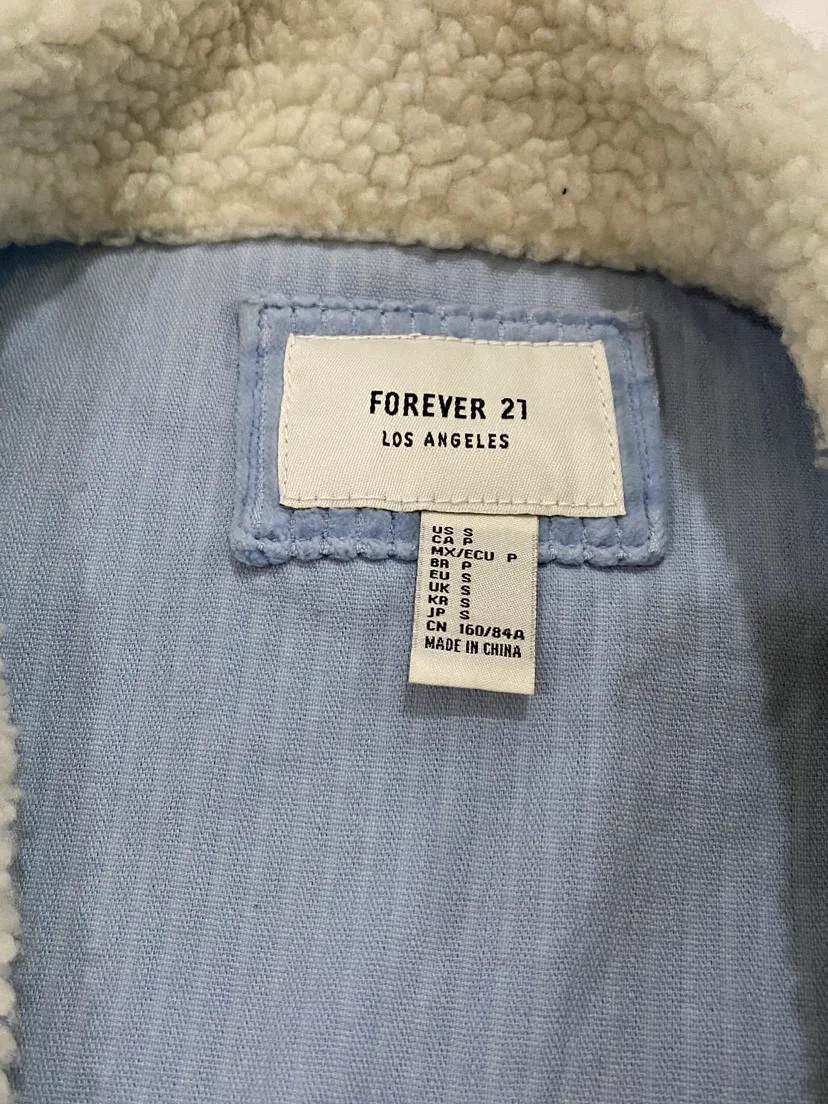 Forever 21 Corduroy belted sherpa collared Jacket image indicator(6)