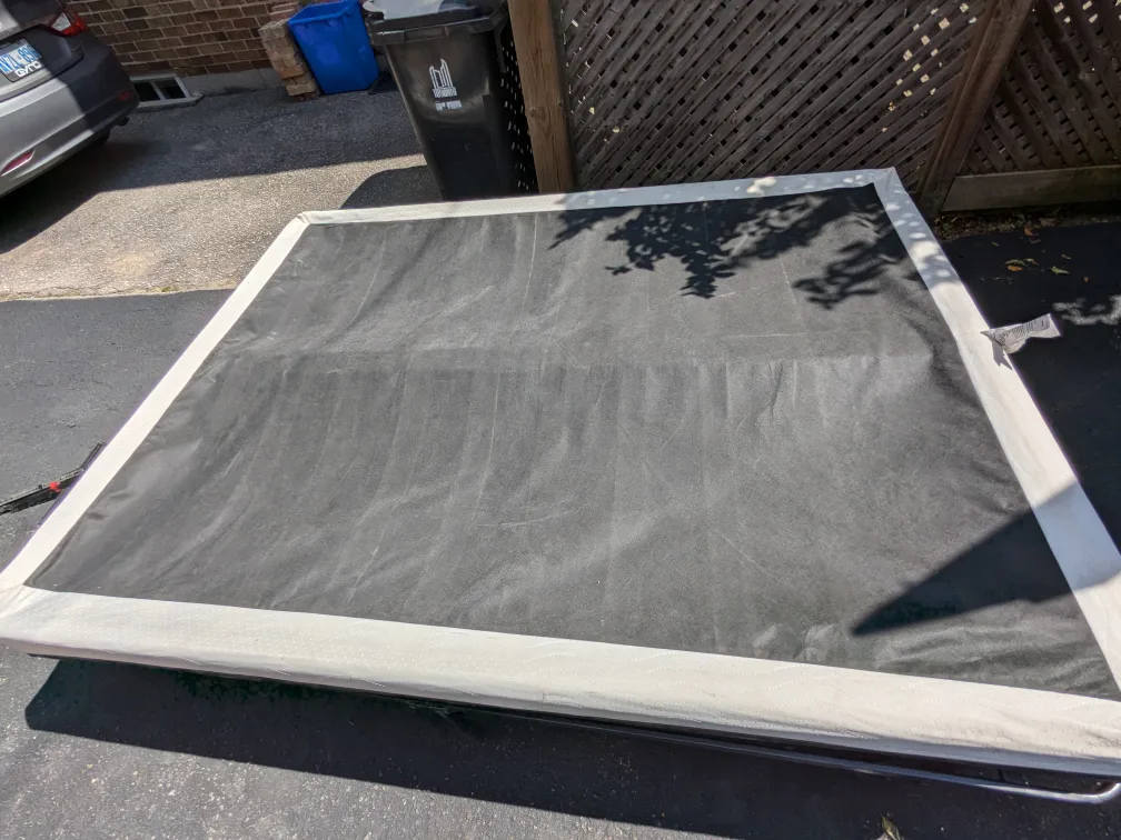 queen size Bed box Frame with cover thumbnail