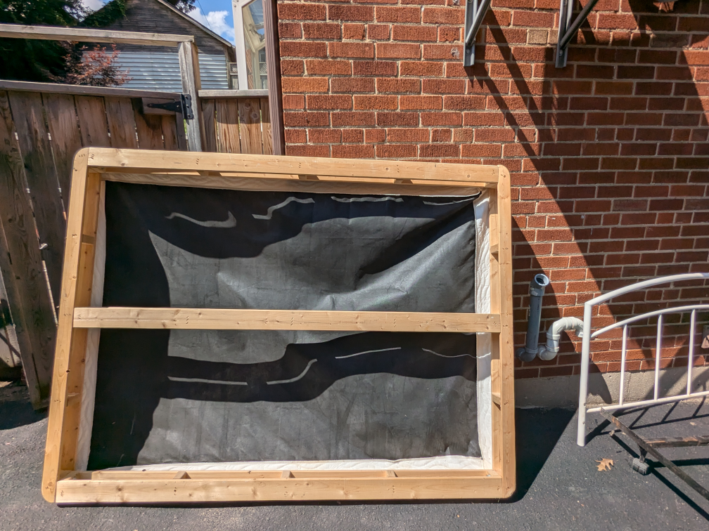 queen size Bed box Frame with cover - photo 2