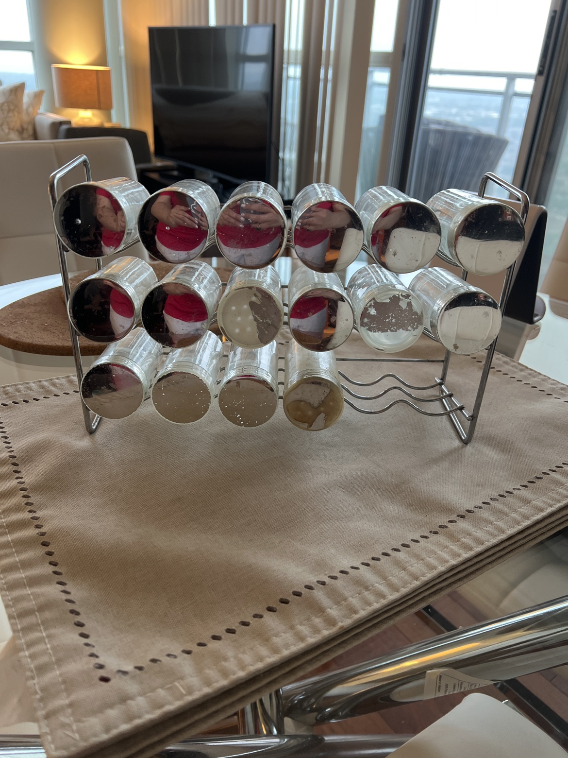 Spice Rack with Jars
