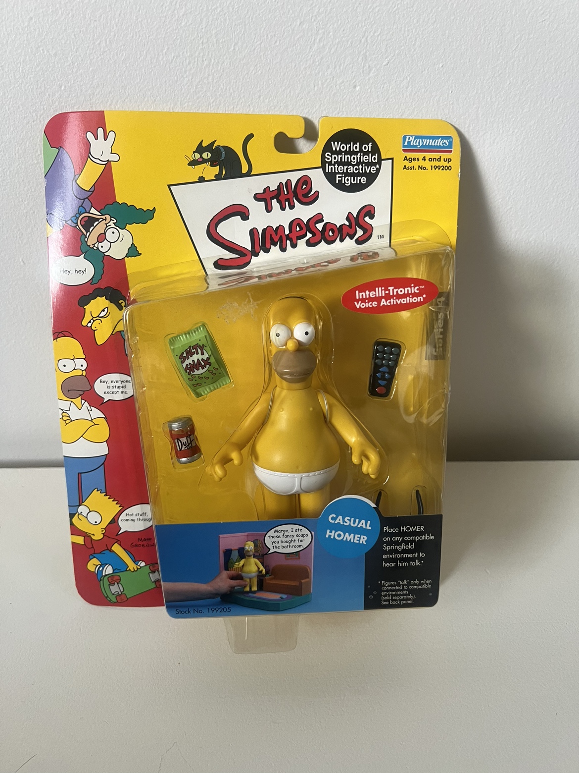 The Simpsons Playmates Intelli-tronic Casual Homer Figure