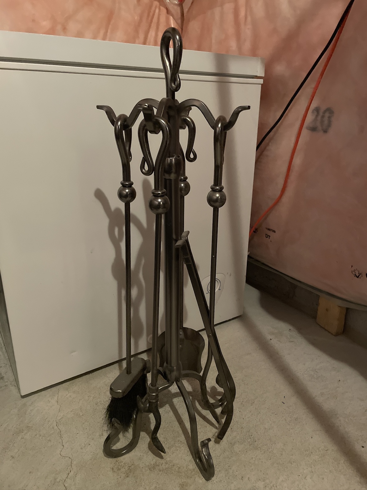 4 piece solid iron Fireplace Tool Set