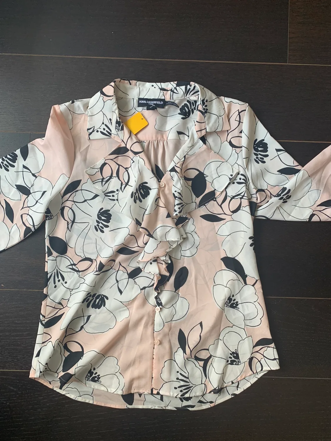 Karl Lagerfeld Pink Floral Blouse image indicator(6)