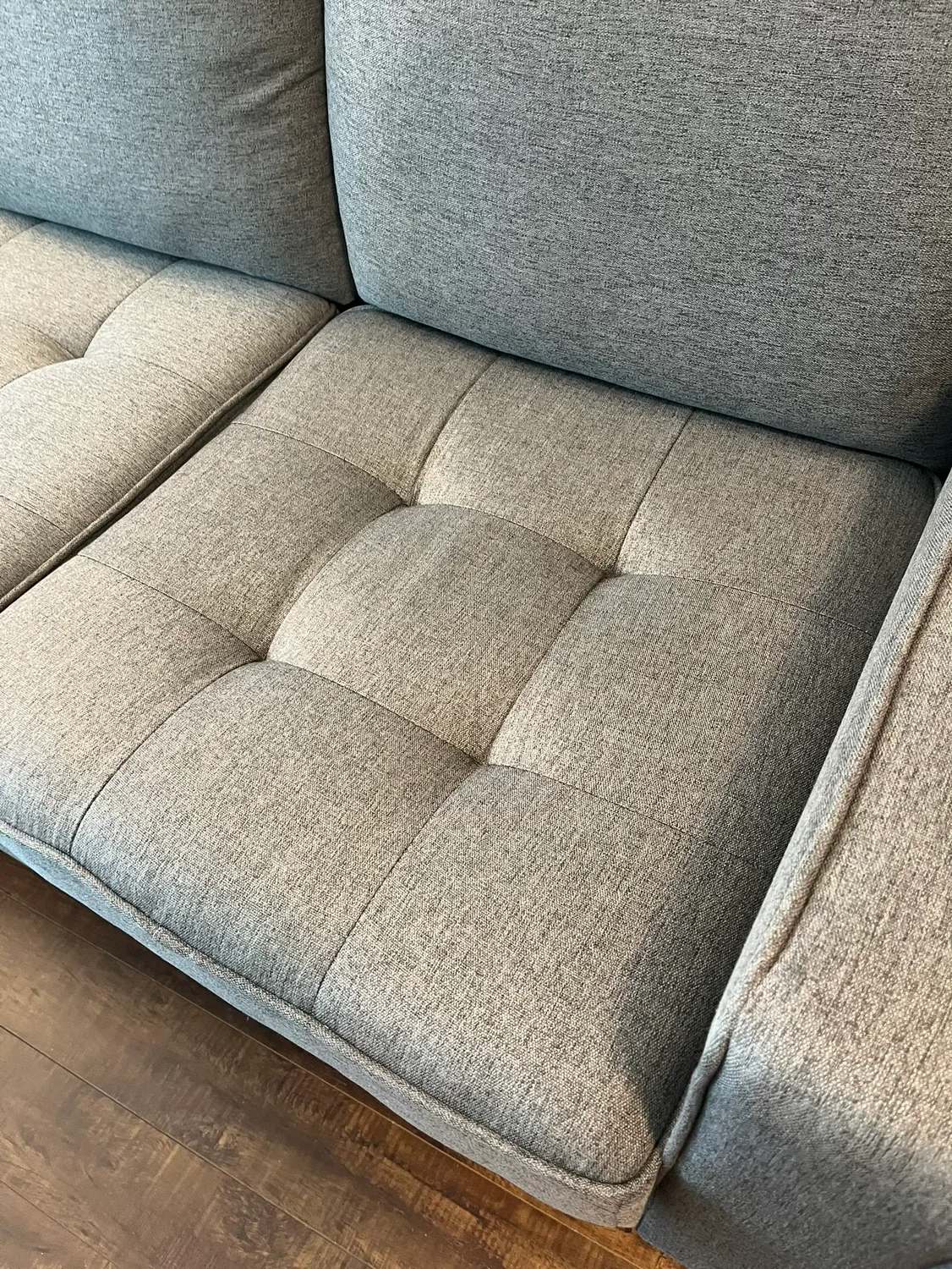 Modern Grey Reversible L-shape Sectional Sofa image indicator(4)