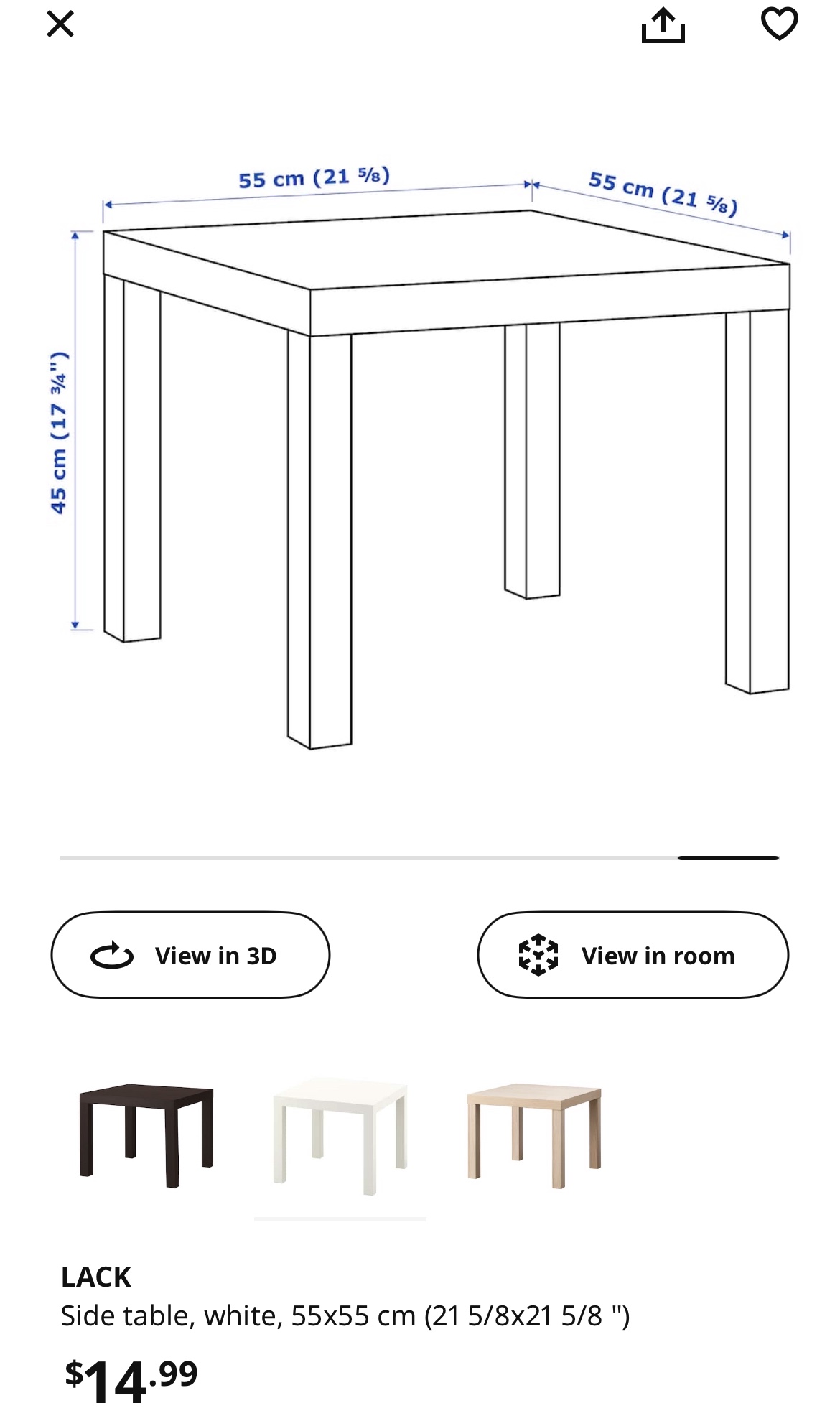 Ikea - Lack side table set of 2 - photo 2