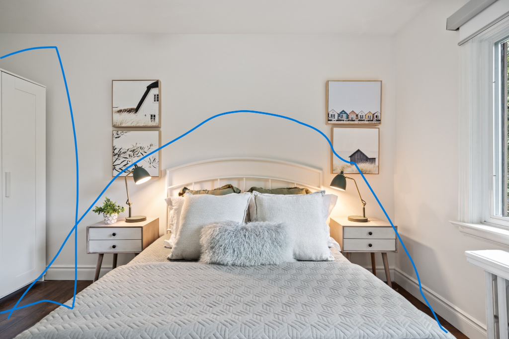 queen size box headboard set (no mattress)