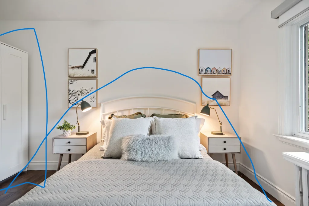 queen size box headboard set (no mattress) thumbnail