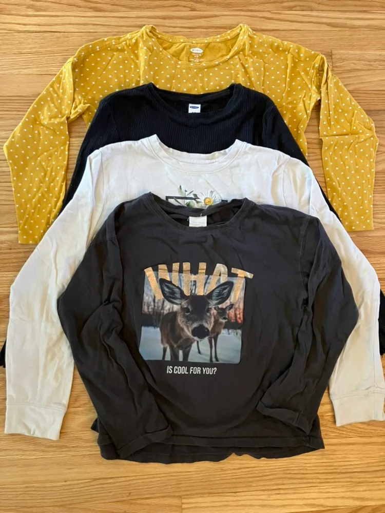 4 Bundle of Girls’ Long Sleeve Shirts - Size 8-10y image indicator(8)