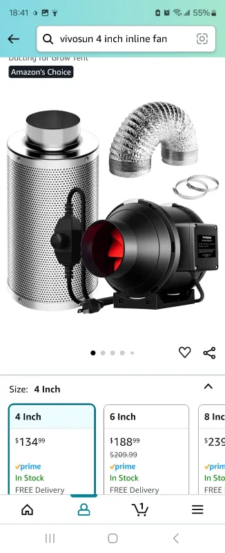 Vivosun 4 Inch Inline Fan thumbnail