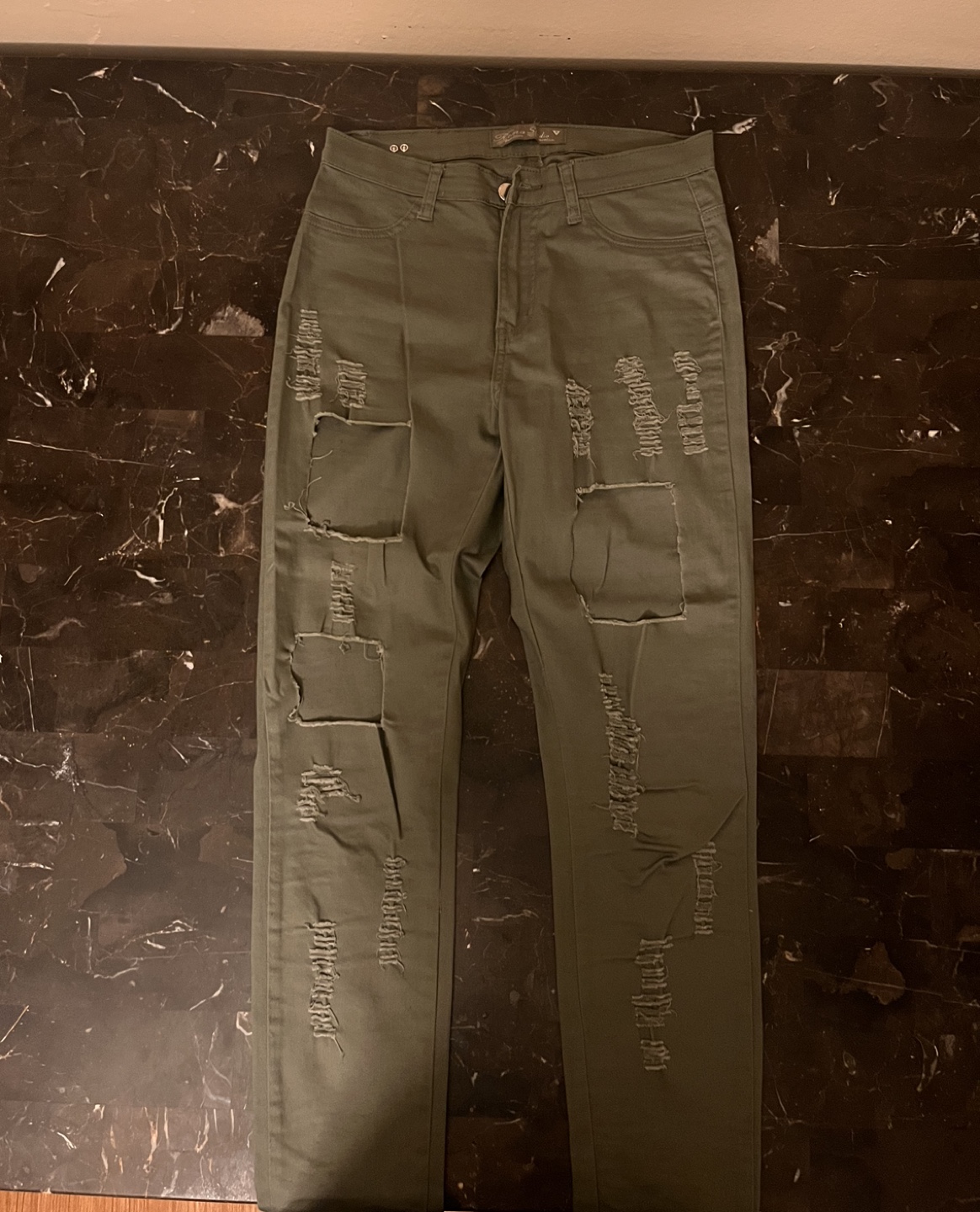Eoma Studio Camo Distressed skinny jeans