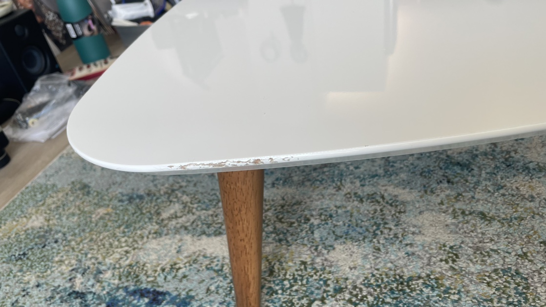 White Triangle Coffee Table - photo 3